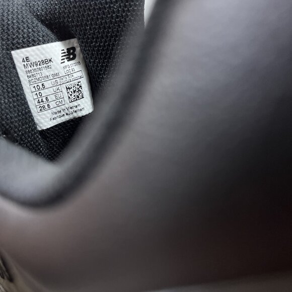 New Balance 928 Leather Walking Shoes - Men's Size 10.5 4E Extra Wide - Black - Picture 10 of 10